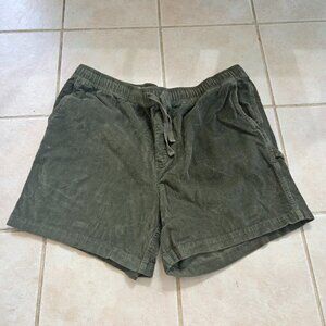 Women's XXL Original Use green corduroy shorts